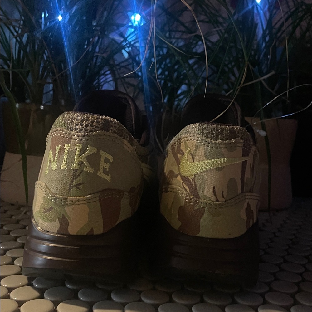 NikeAir Max 1 86 OG 'Camo Light Lemon Twist' Sz W8 (M6.5) Sz 1/2 down snug - Picture 2 of 15